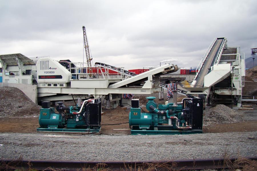 Australia rock mobile crushing plant