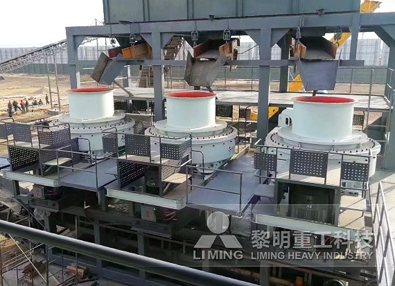 A production line for artificial sand and crushed stone from limestone with a capacity of 4000 tons per hour.